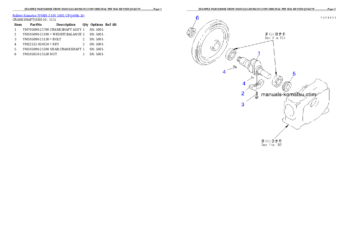Protected: JV06H-3 S/N 5001-UP Partsbook