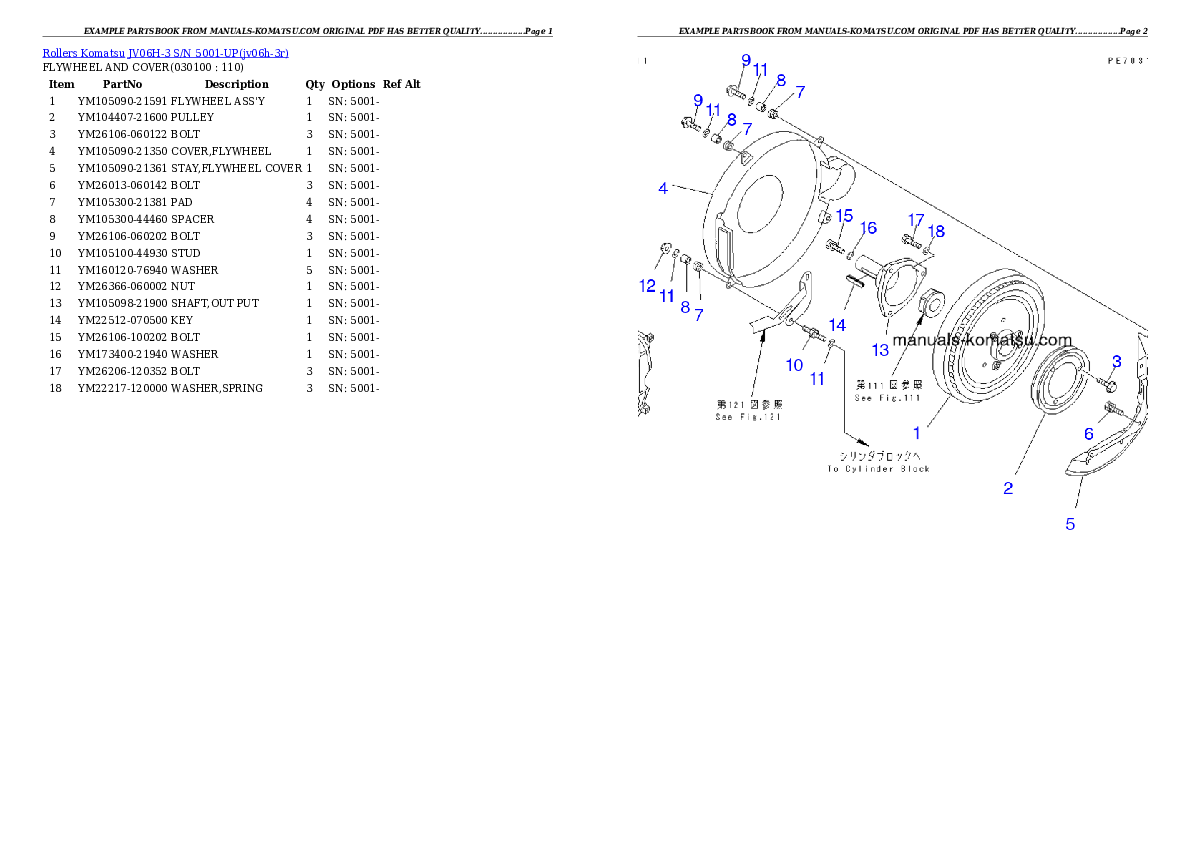 Protected: JV06H-3 S/N 5001-UP Partsbook