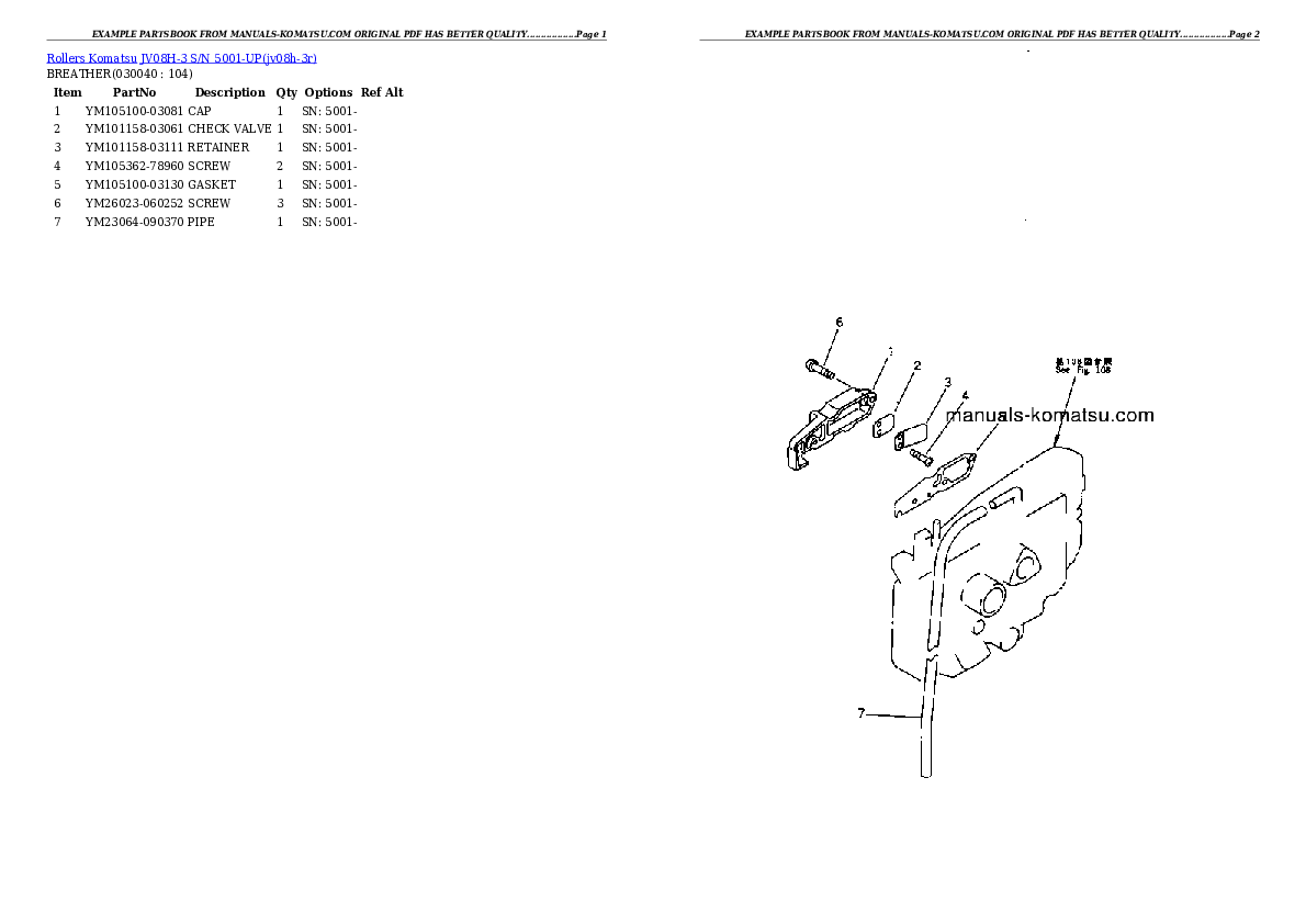 Protected: JV08H-3 S/N 5001-UP Partsbook