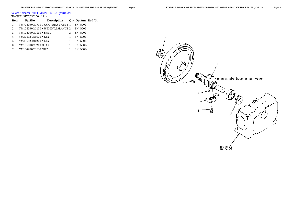 Protected: JV08H-3 S/N 5001-UP Partsbook
