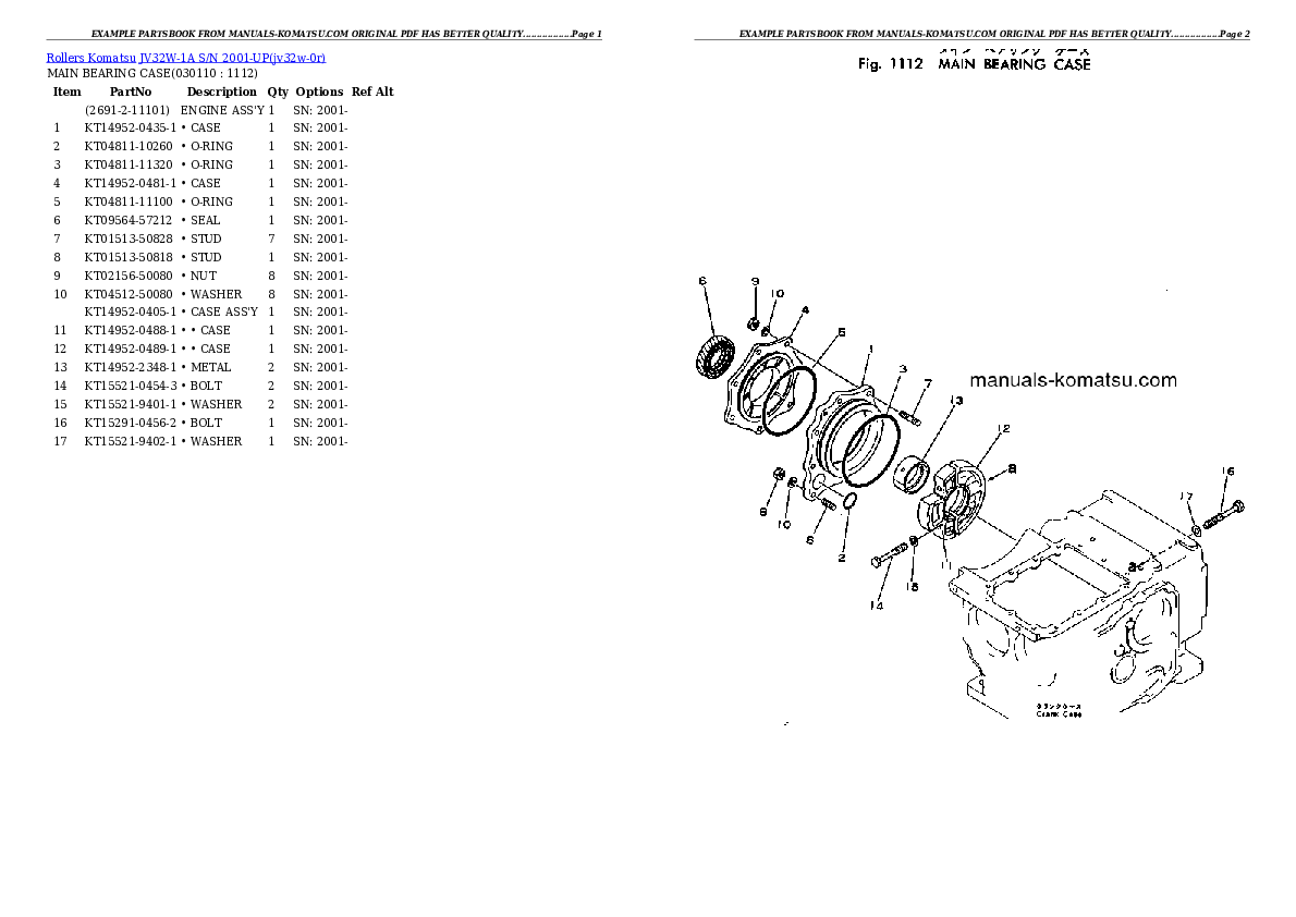 Protected: JV32W-1A S/N 2001-UP Partsbook
