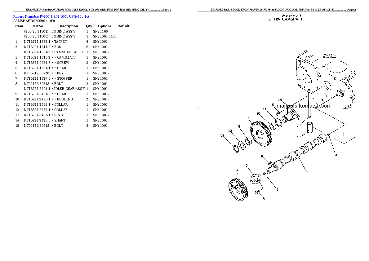Protected: JV40C-1 S/N 1001-UP Partsbook