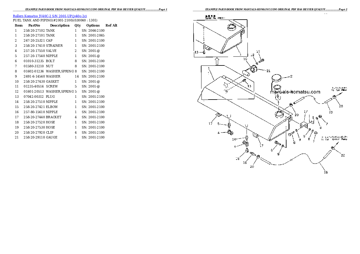 Protected: JV40C-2 S/N 2001-UP Partsbook