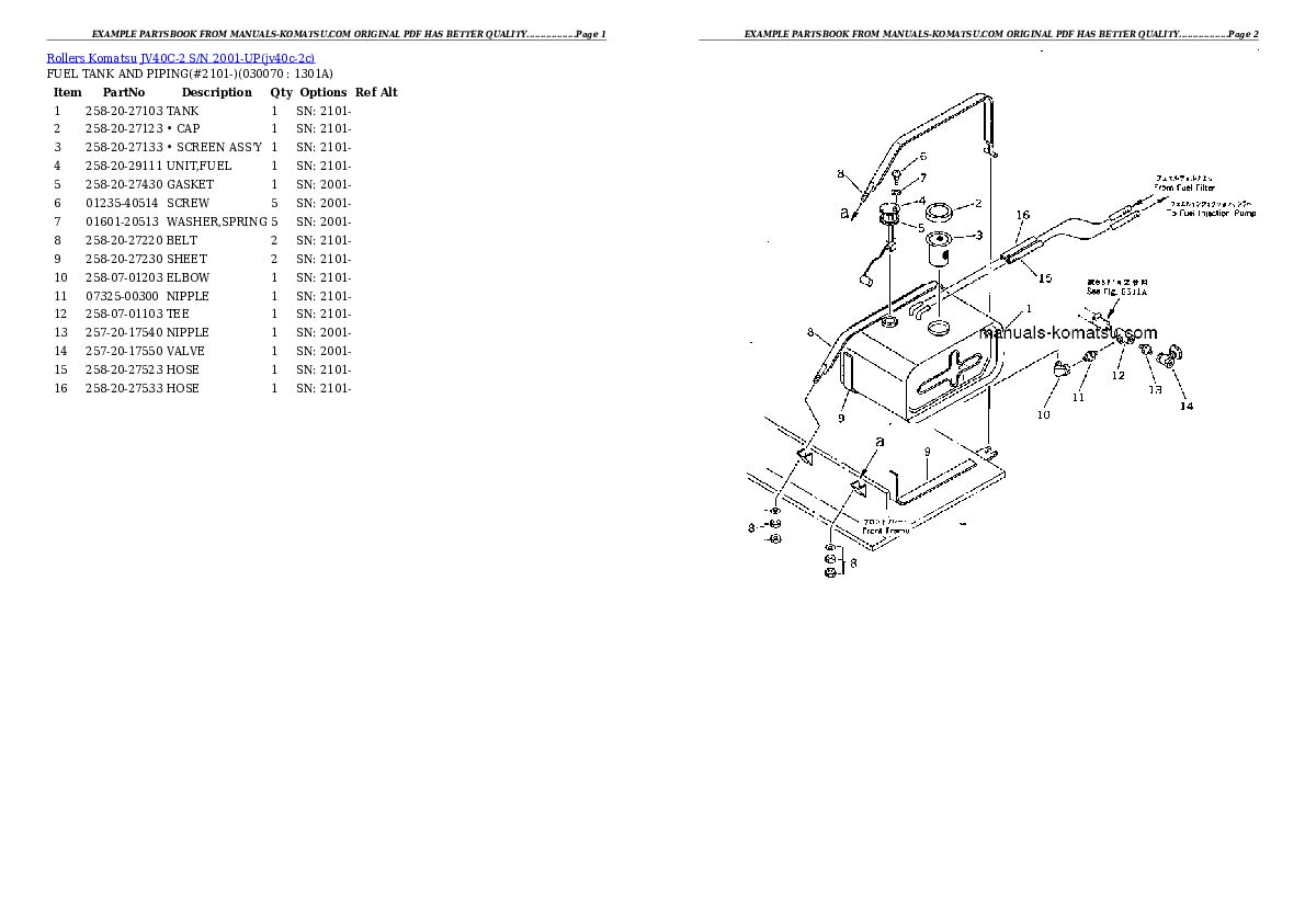 Protected: JV40C-2 S/N 2001-UP Partsbook
