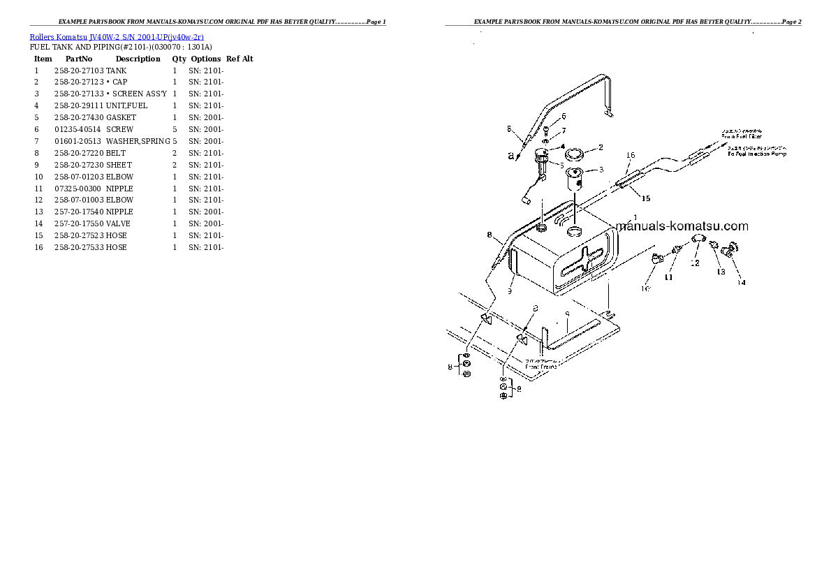 Protected: JV40W-2 S/N 2001-UP Partsbook