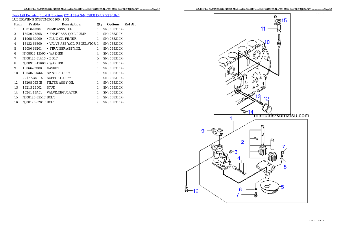 Protected: K21-181-A S/N 058311X-UP Partsbook