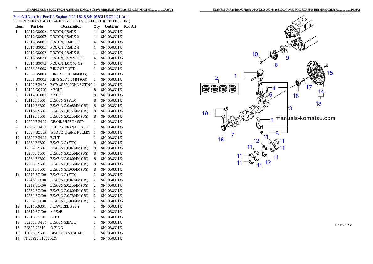 Protected: K21-187-B S/N 058311X-UP Partsbook