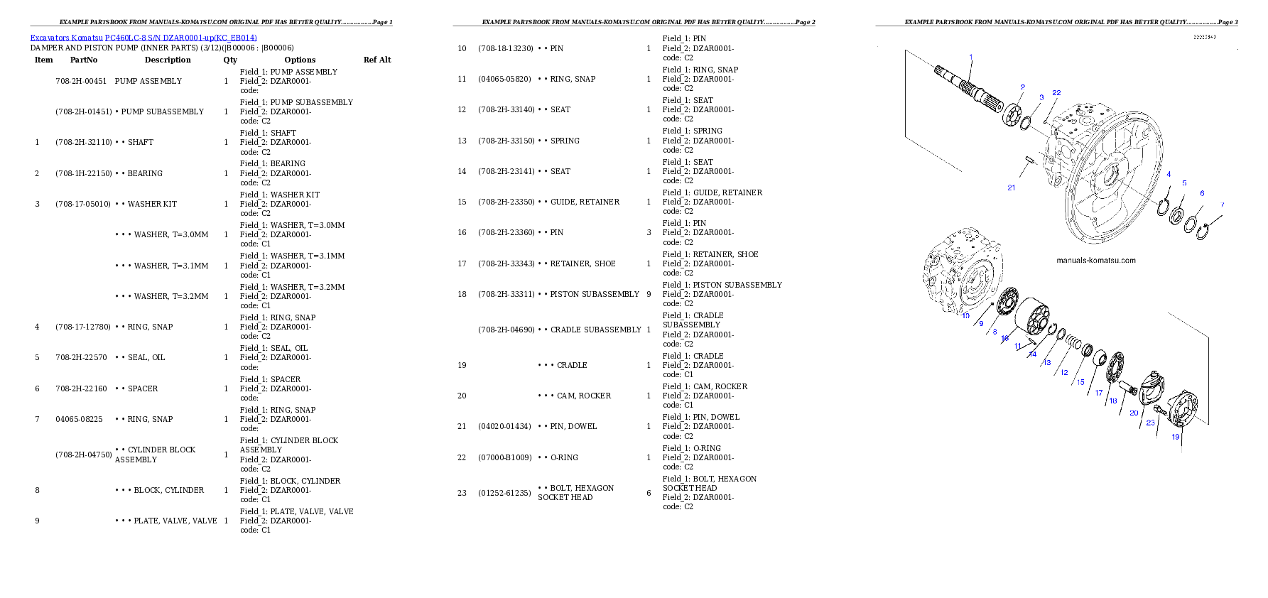 Protected: PC460LC-8 S/N DZAR0001-up Partsbook