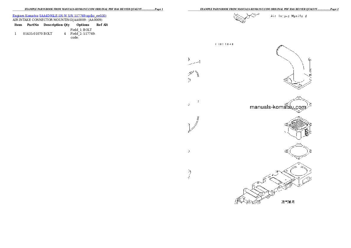 Protected: SAA4D95LE-5N-W S/N 517769-up Partsbook