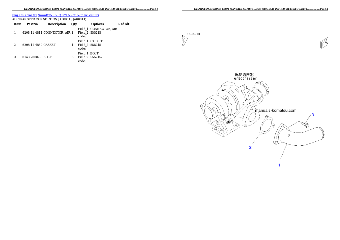Protected: SAA4D95LE-5Q S/N 555215-up Partsbook