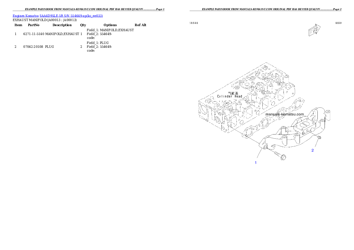 Protected: SAA4D95LE-5R S/N 554649-up Partsbook