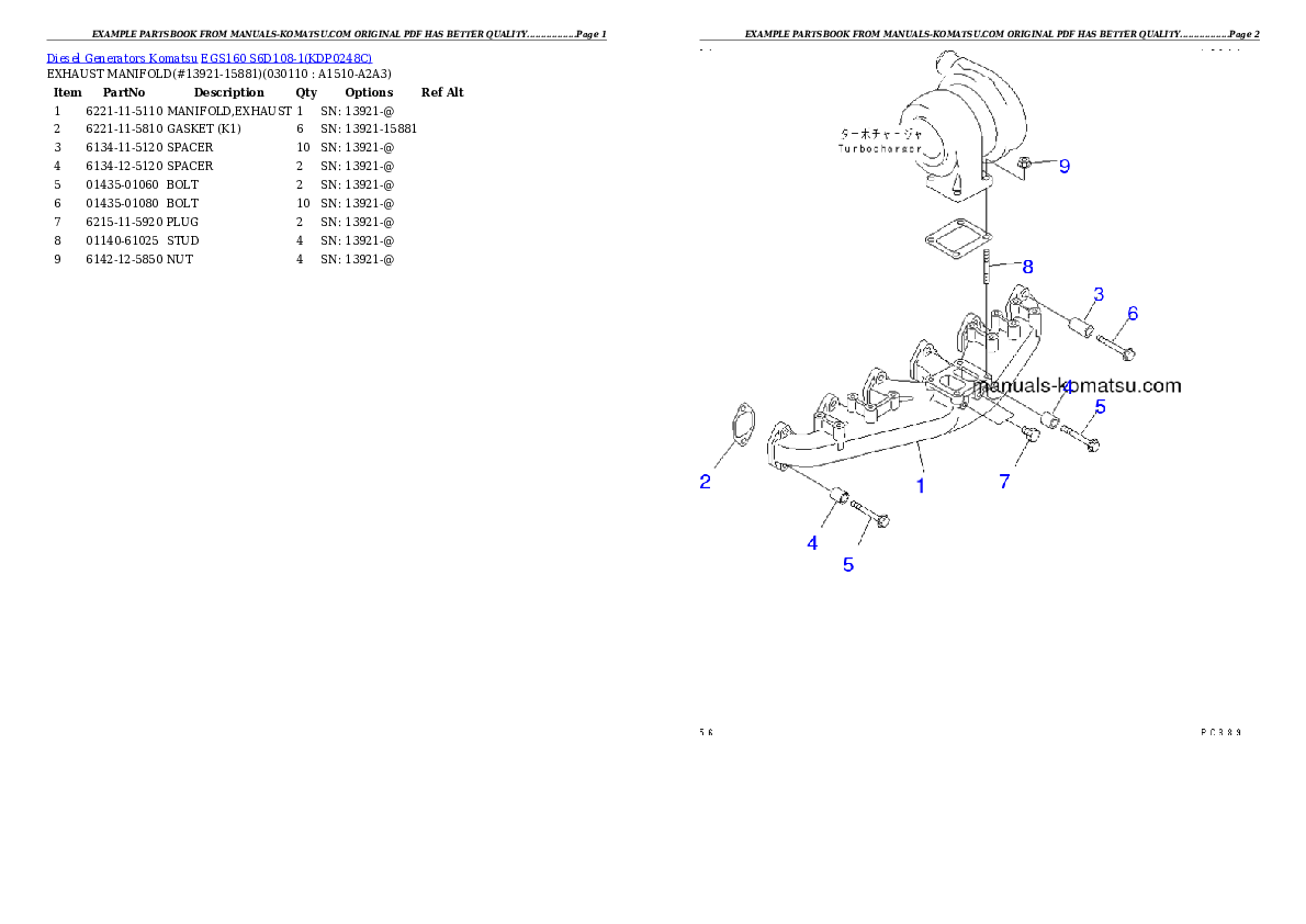 Protected: EGS160       S6D108-1 Partsbook