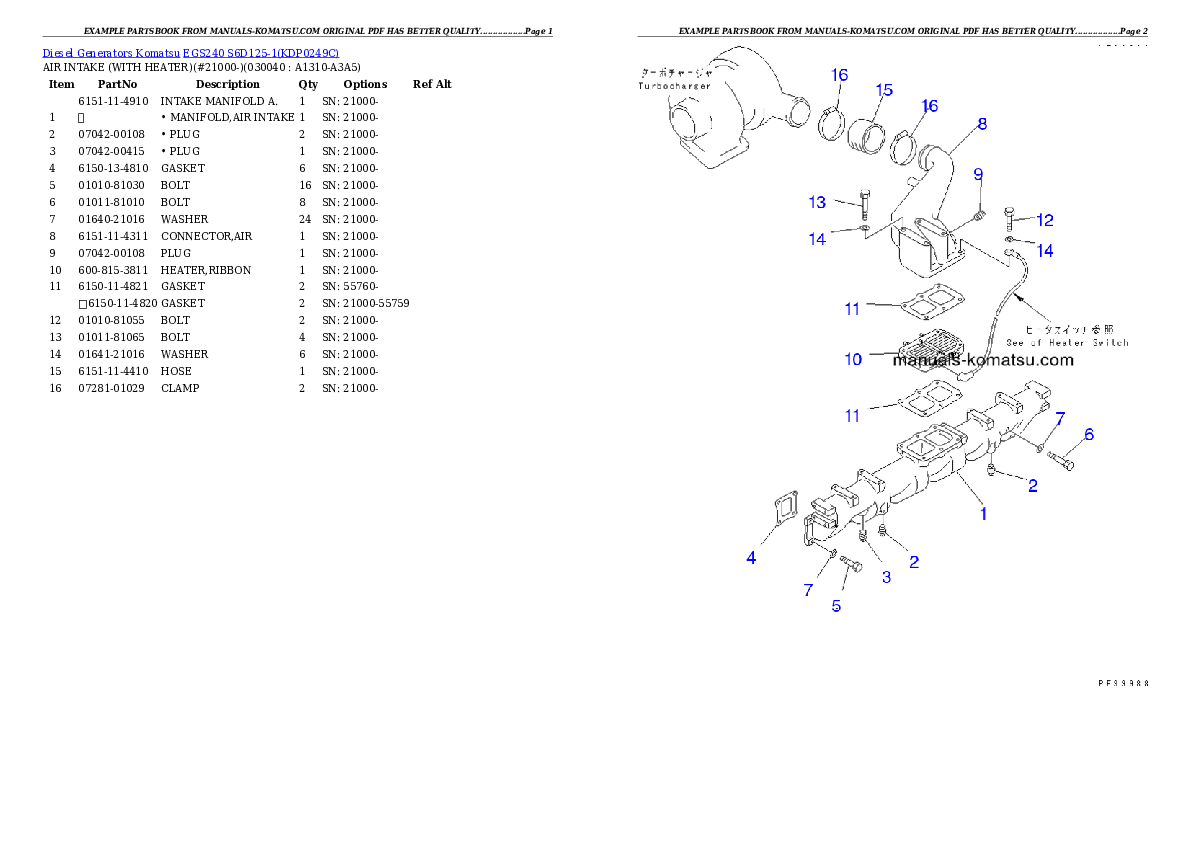 Protected: EGS240       S6D125-1 Partsbook