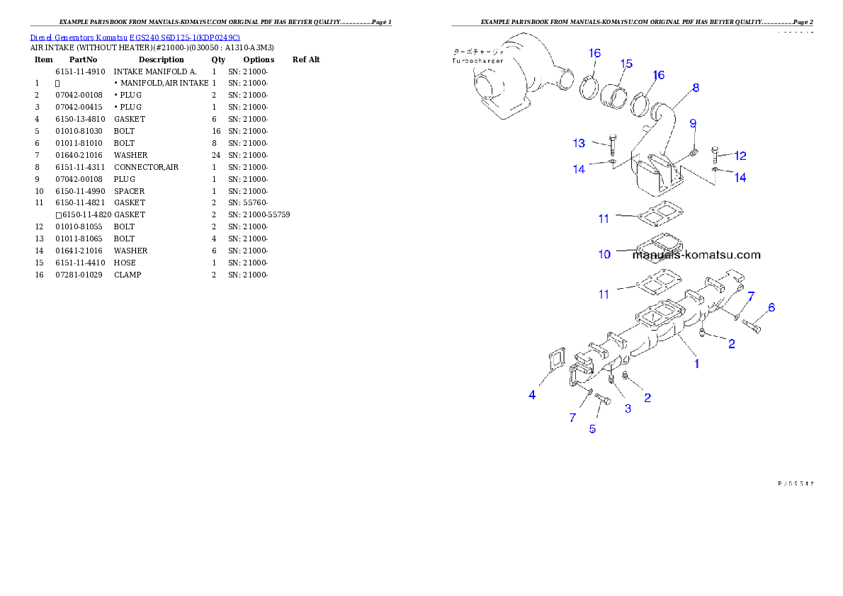 Protected: EGS240       S6D125-1 Partsbook