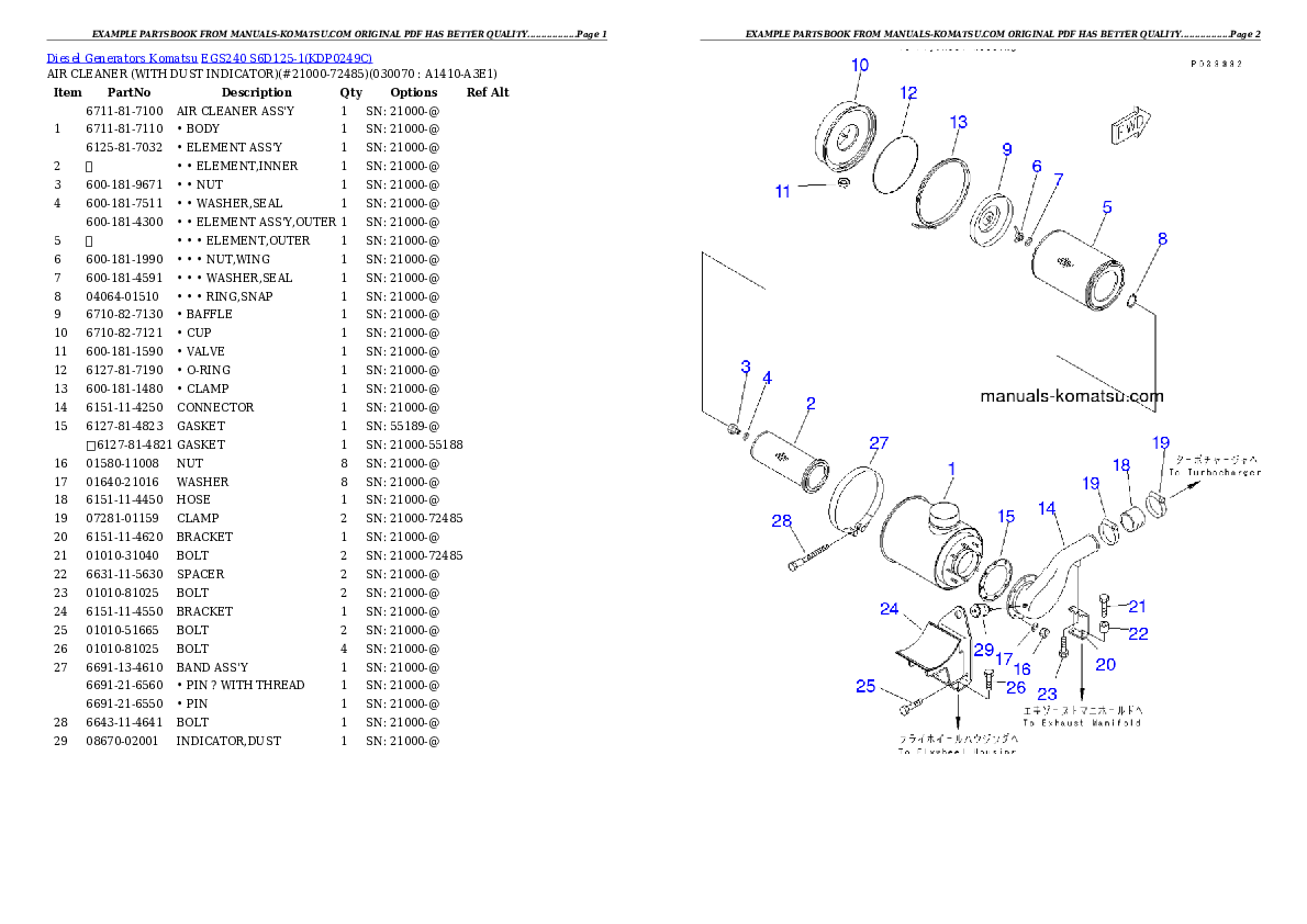 Protected: EGS240       S6D125-1 Partsbook