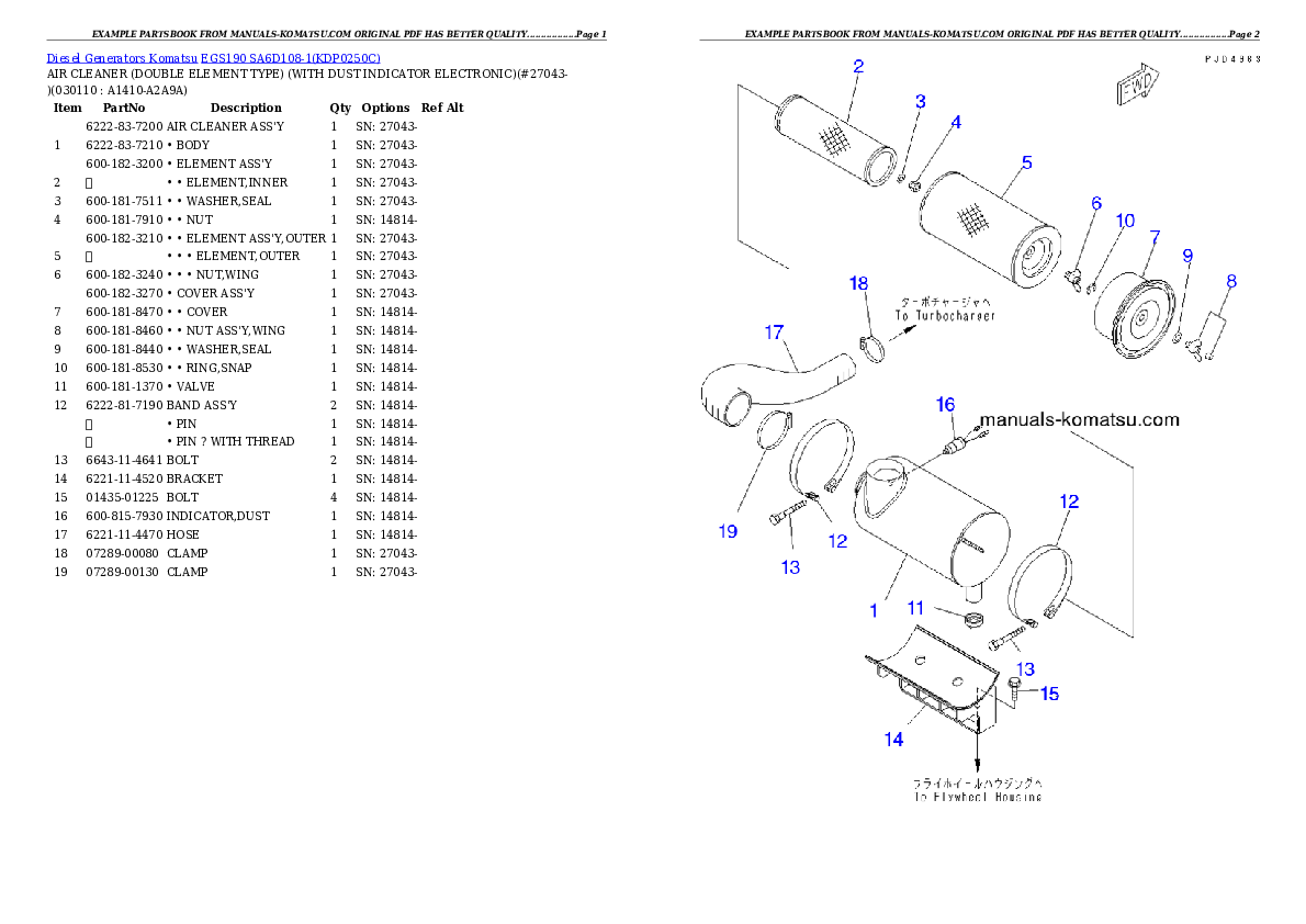 Protected: EGS190       SA6D108-1 Partsbook
