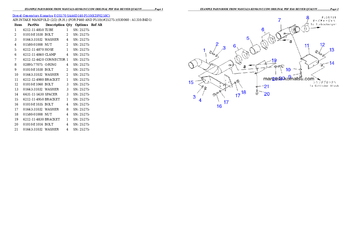 Protected: EGS570       SAA6D140-P510 Partsbook