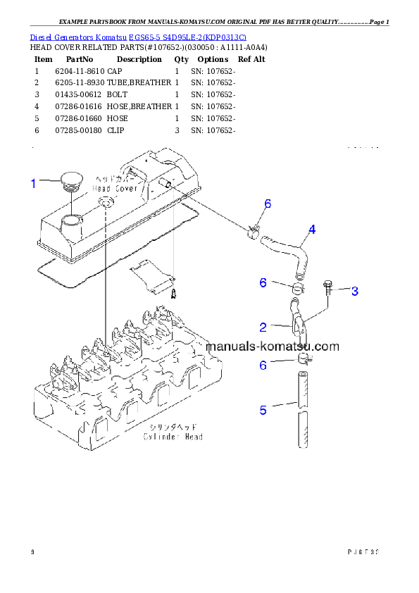 Protected: EGS65-5     S4D95LE-2 Partsbook