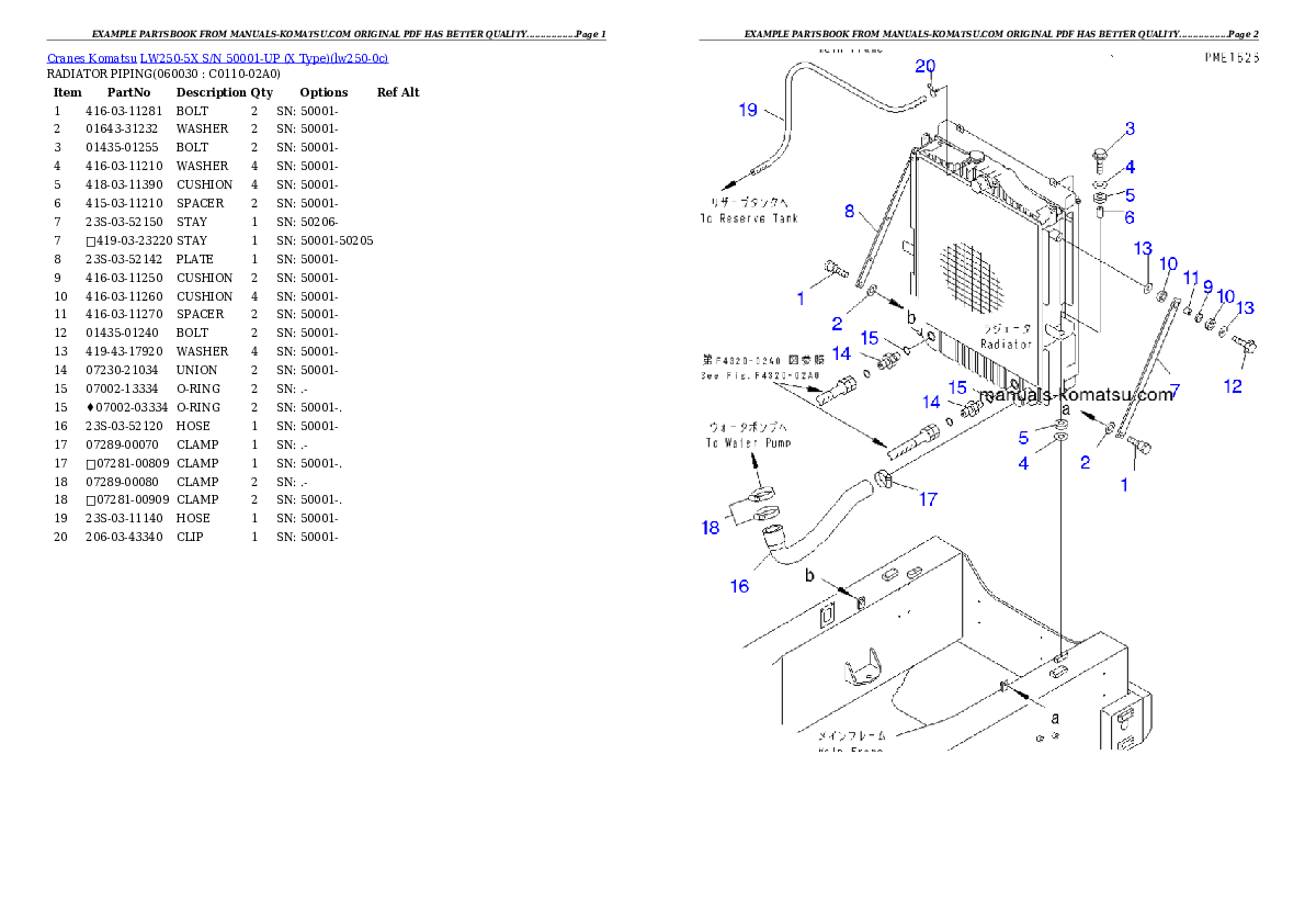Protected: LW250-5X S/N 50001-UP (X Type) Partsbook