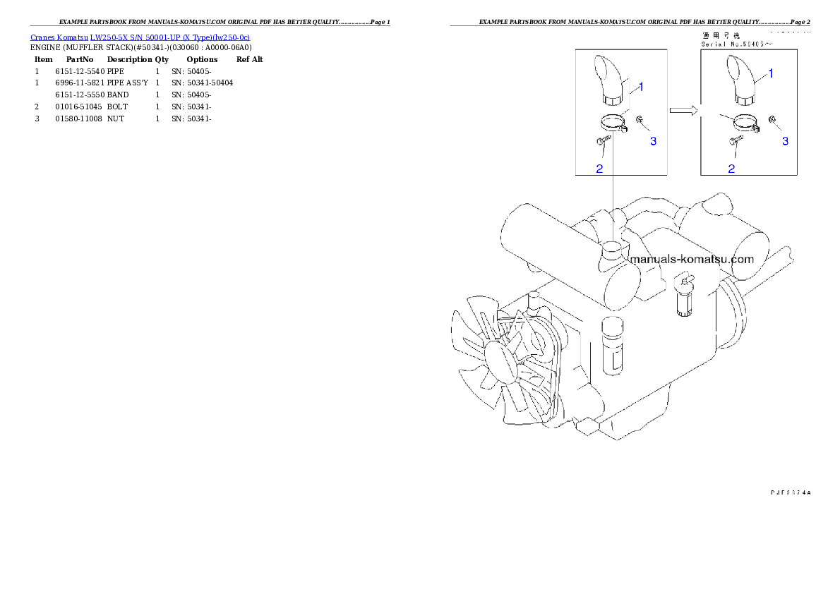 Protected: LW250-5X S/N 50001-UP (X Type) Partsbook