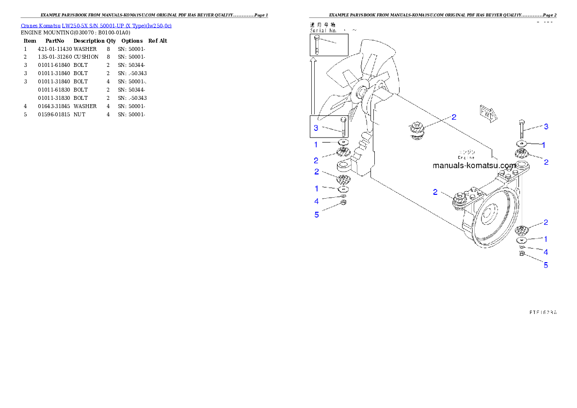 Protected: LW250-5X S/N 50001-UP (X Type) Partsbook