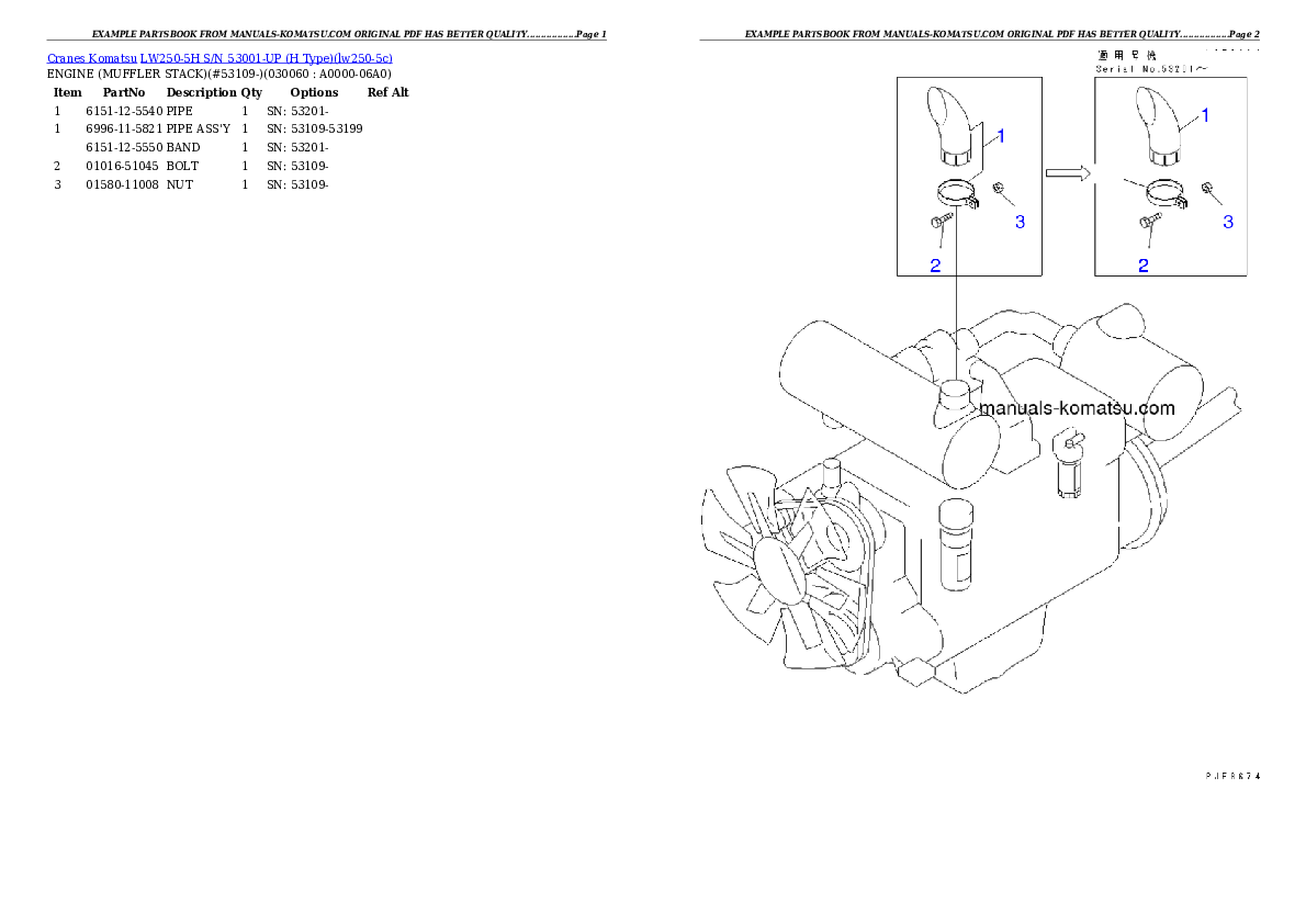 Protected: LW250-5H S/N 53001-UP (H Type) Partsbook