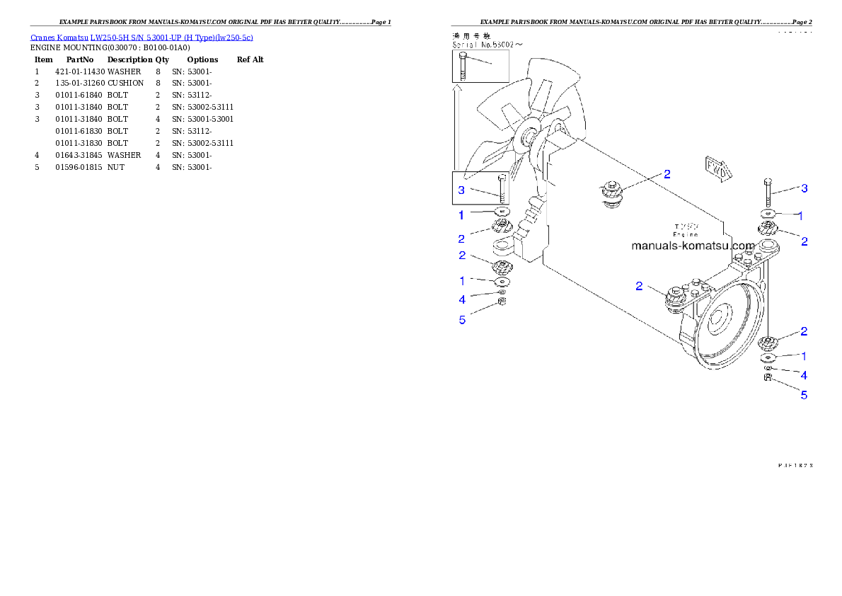 Protected: LW250-5H S/N 53001-UP (H Type) Partsbook