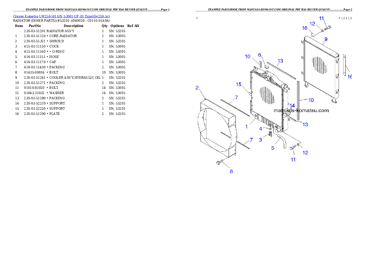 Protected: LW250-5H S/N 53001-UP (H Type) Partsbook