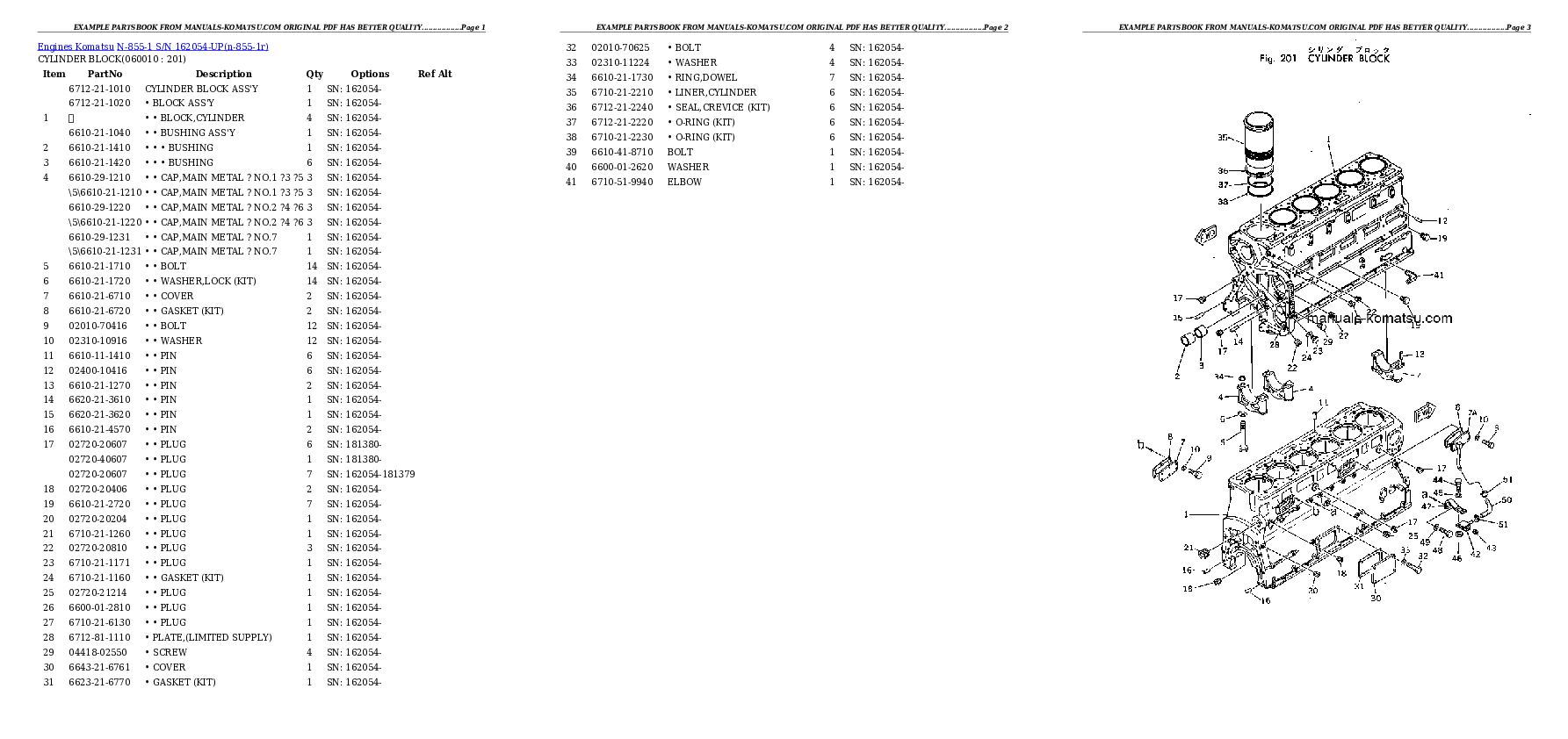 Protected: N-855-1 S/N 162054-UP Partsbook