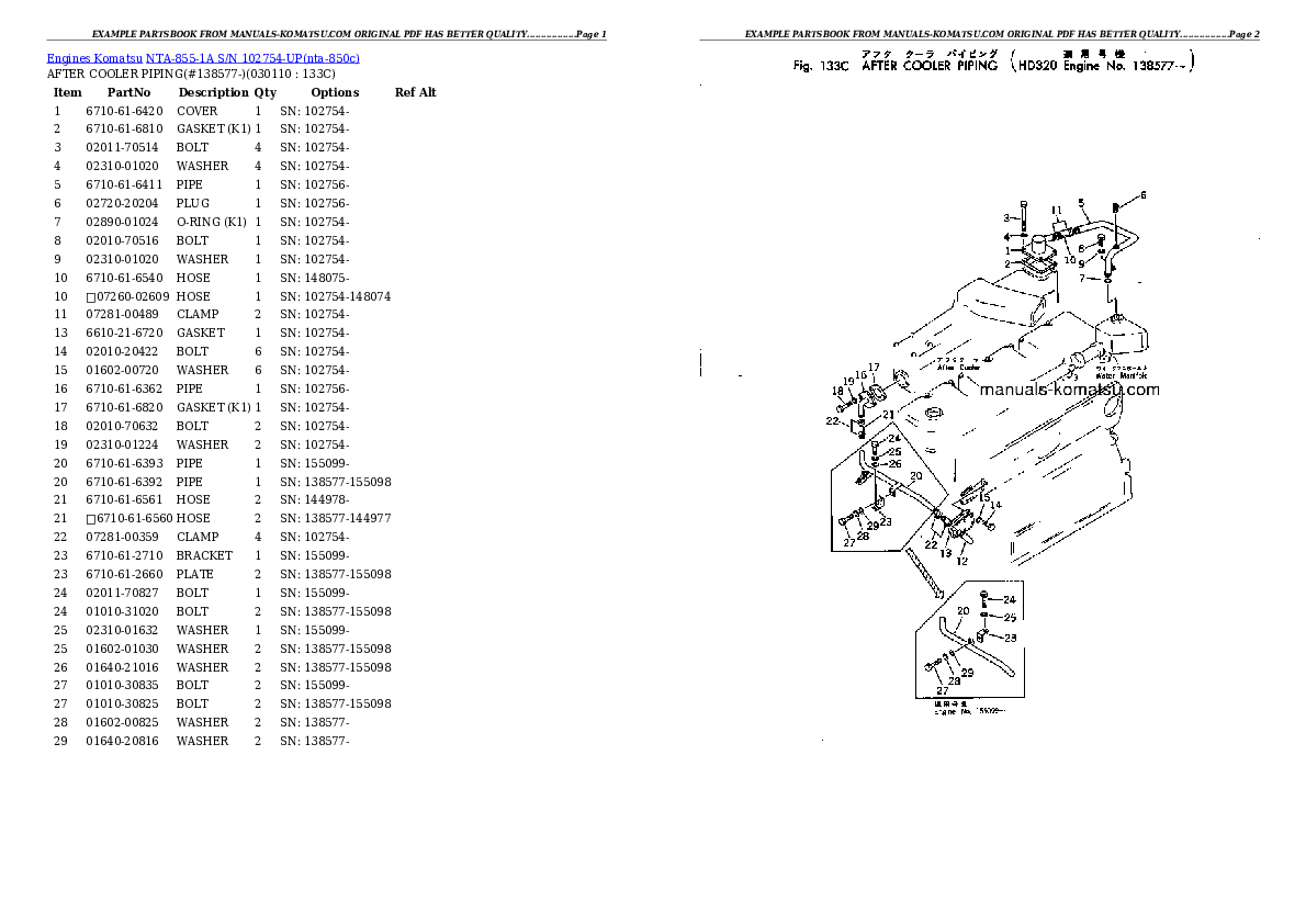 Protected: NTA-855-1A S/N 102754-UP Partsbook