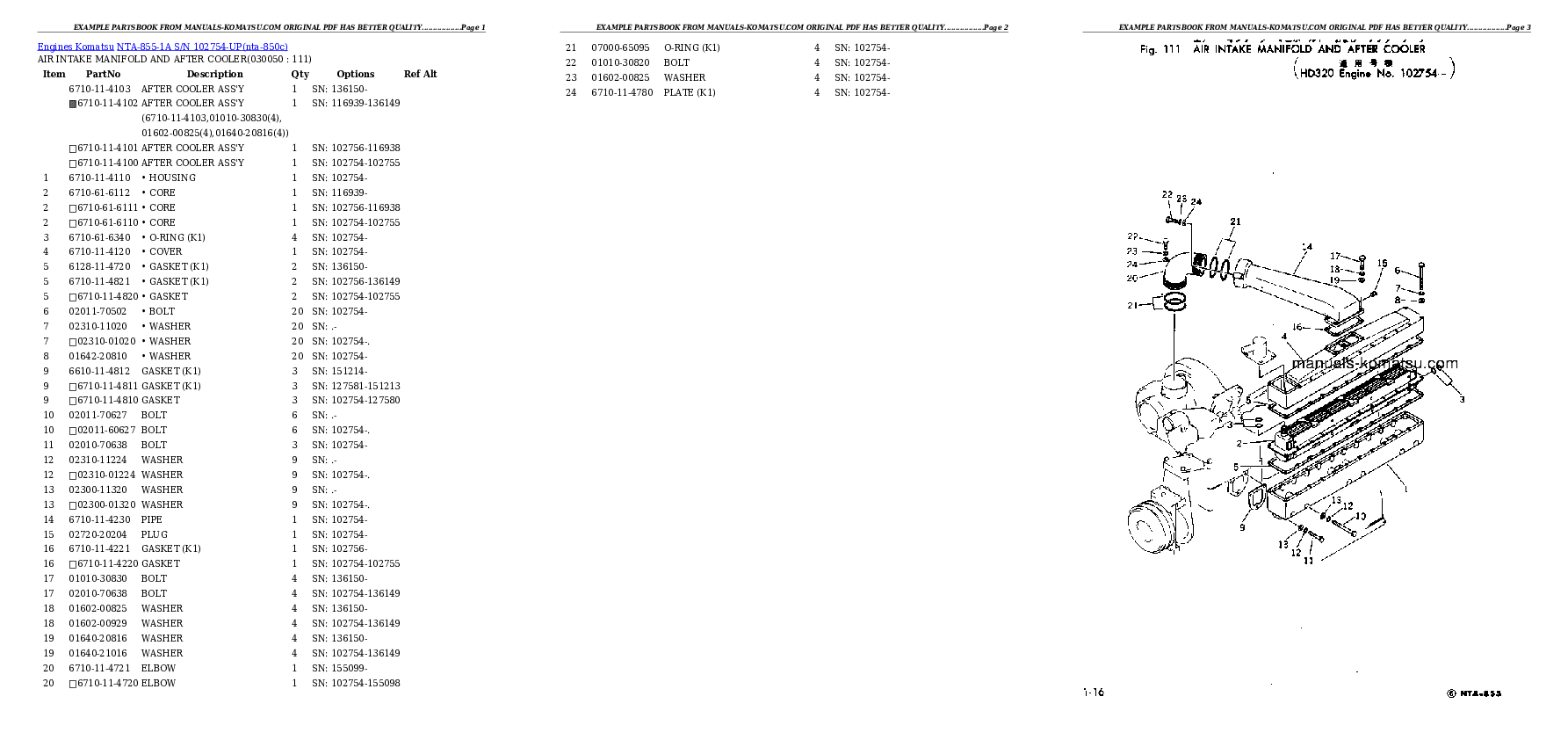 Protected: NTA-855-1A S/N 102754-UP Partsbook
