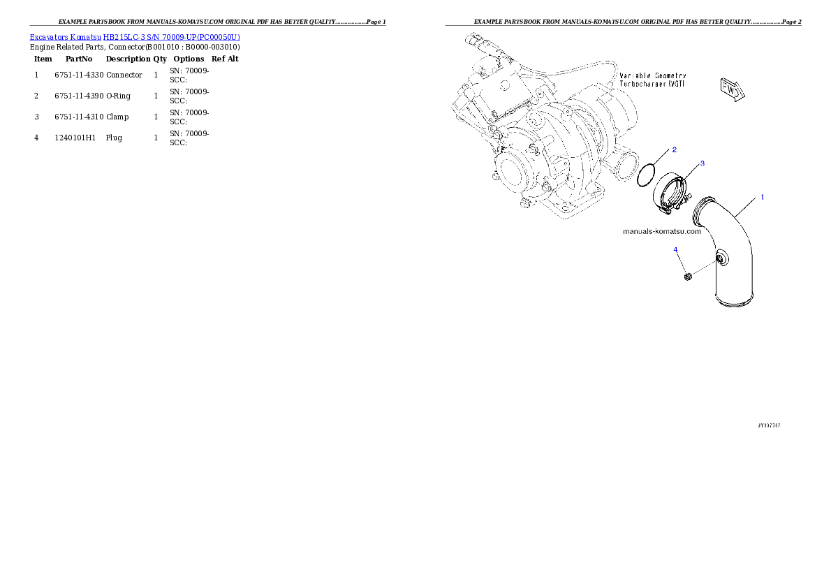 Protected: HB215LC-3 S/N 70009-UP Partsbook