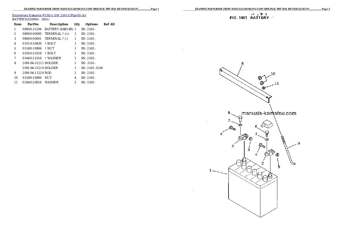 Protected: PC05-5 S/N 2501-UP Partsbook