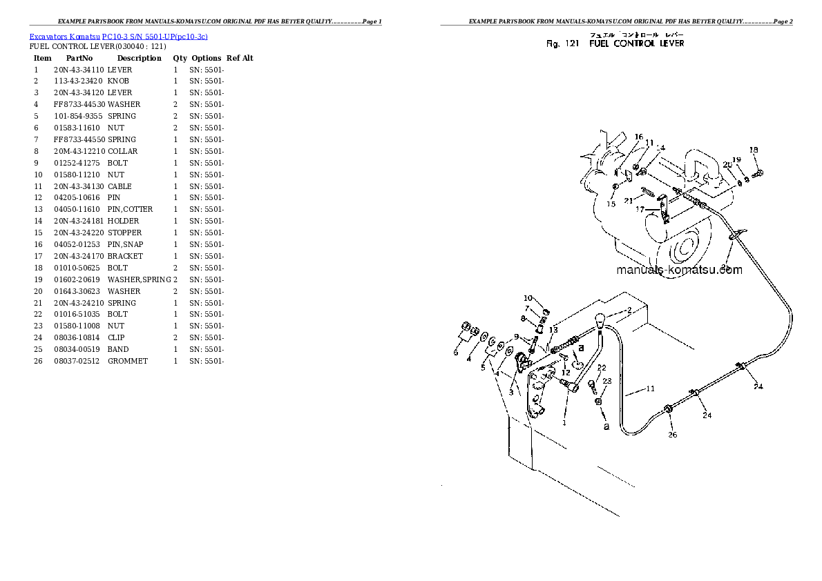 Protected: PC10-3 S/N 5501-UP Partsbook