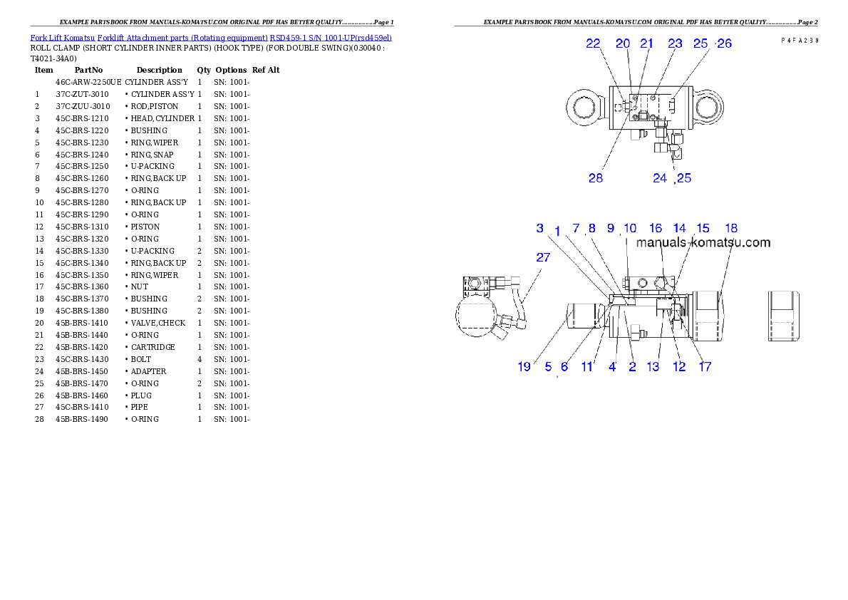 Protected: RSD459-1 S/N 1001-UP Partsbook