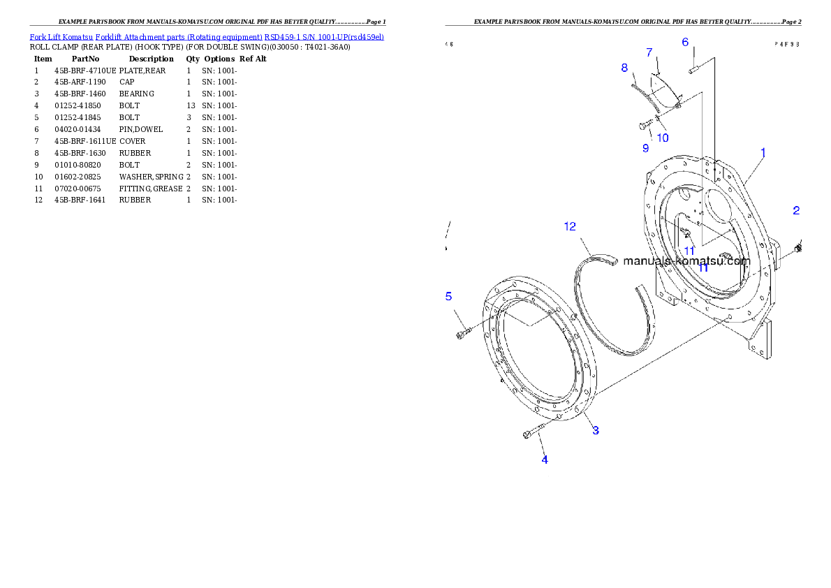 Protected: RSD459-1 S/N 1001-UP Partsbook
