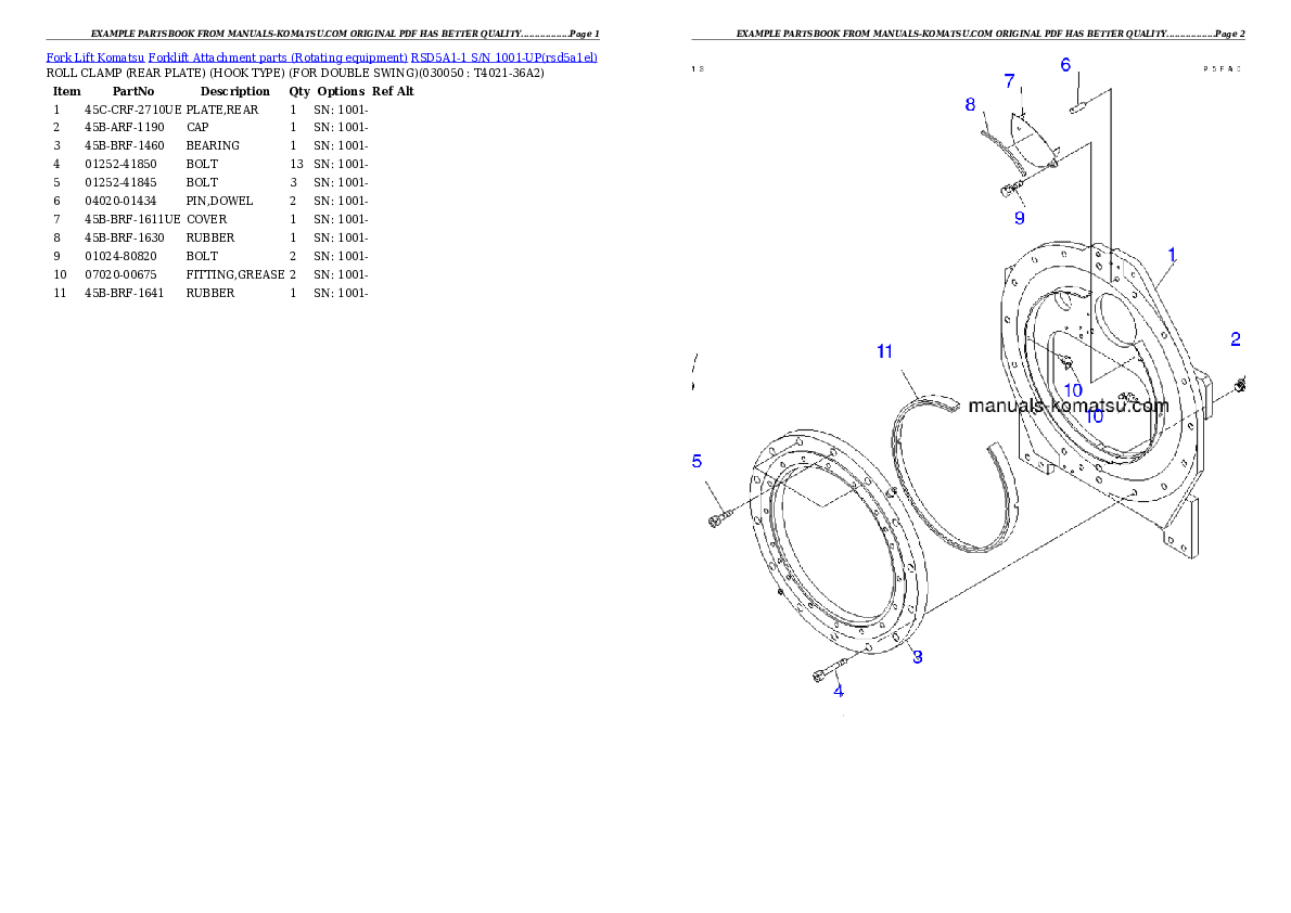 Protected: RSD5A1-1 S/N 1001-UP Partsbook