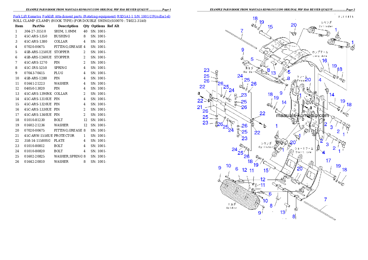 Protected: RSD5A1-1 S/N 1001-UP Partsbook