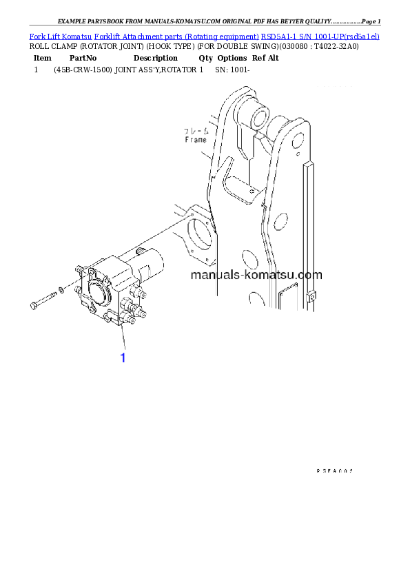Protected: RSD5A1-1 S/N 1001-UP Partsbook