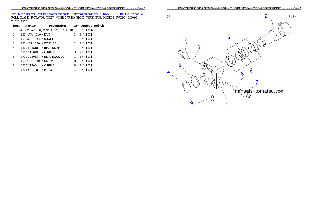 Protected: RSD5A1-1 S/N 1001-UP Partsbook