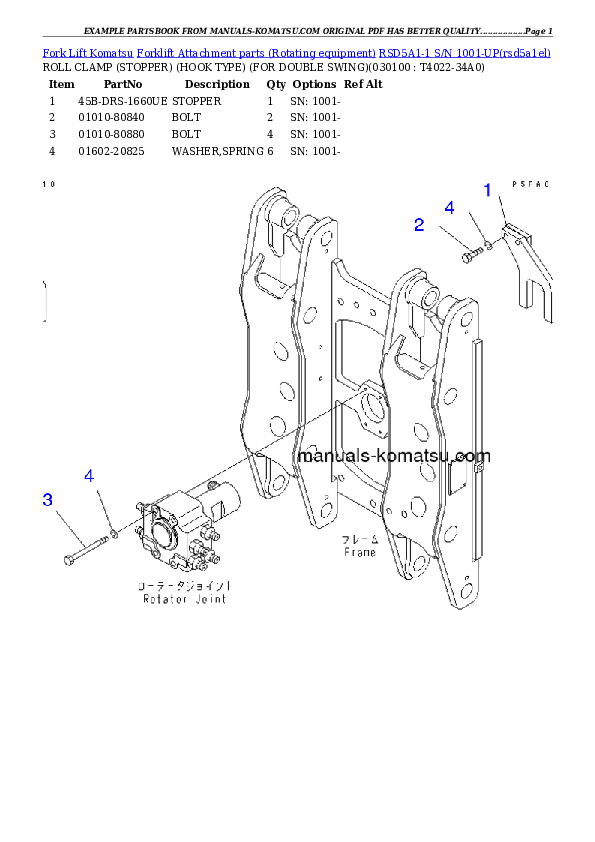 Protected: RSD5A1-1 S/N 1001-UP Partsbook