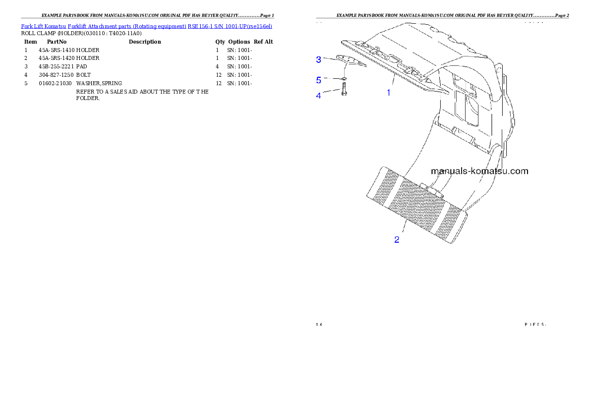 Protected: RSE156-1 S/N 1001-UP Partsbook