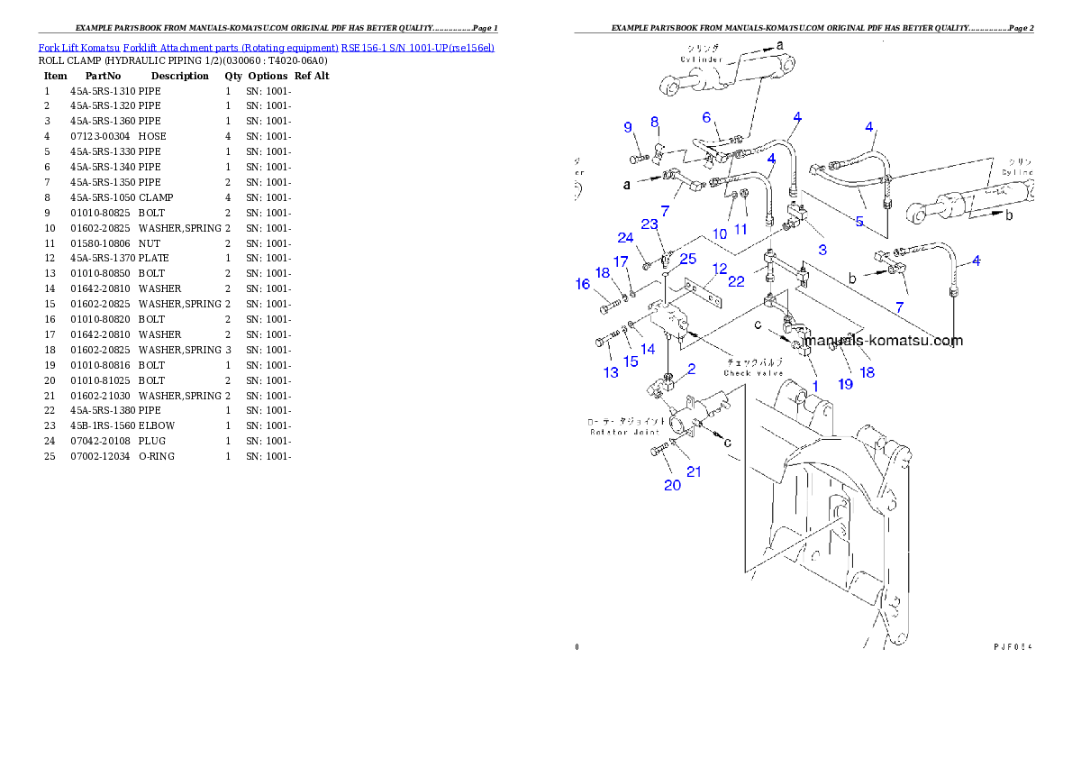 Protected: RSE156-1 S/N 1001-UP Partsbook