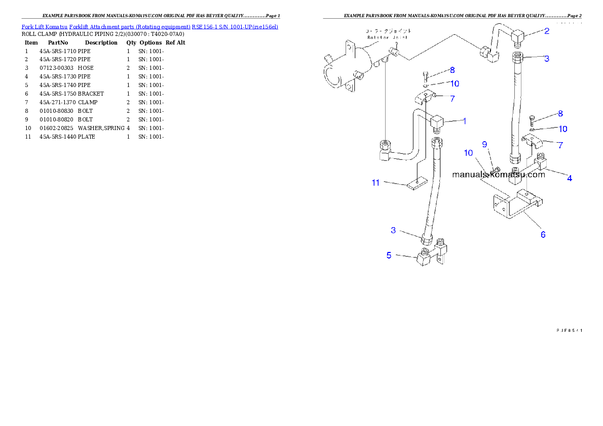 Protected: RSE156-1 S/N 1001-UP Partsbook