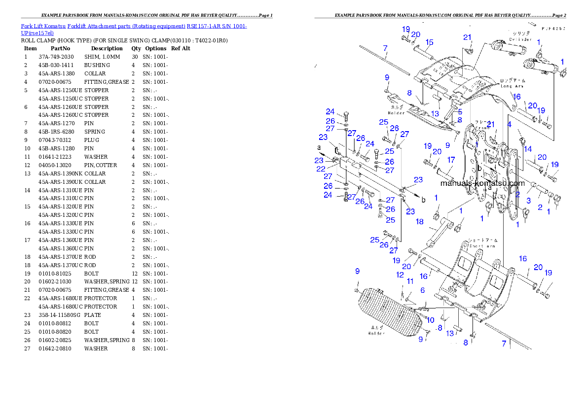 Protected: RSE157-1-AR S/N 1001-UP Partsbook