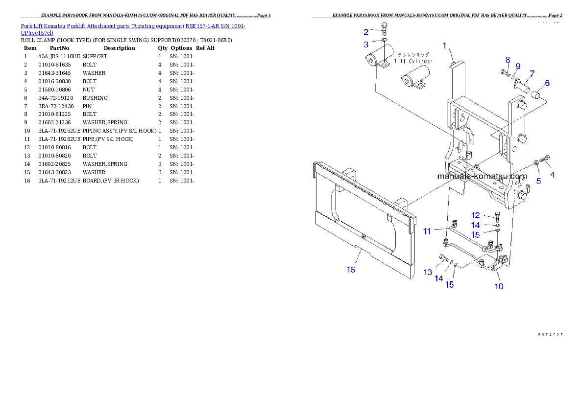 Protected: RSE157-1-AR S/N 1001-UP Partsbook