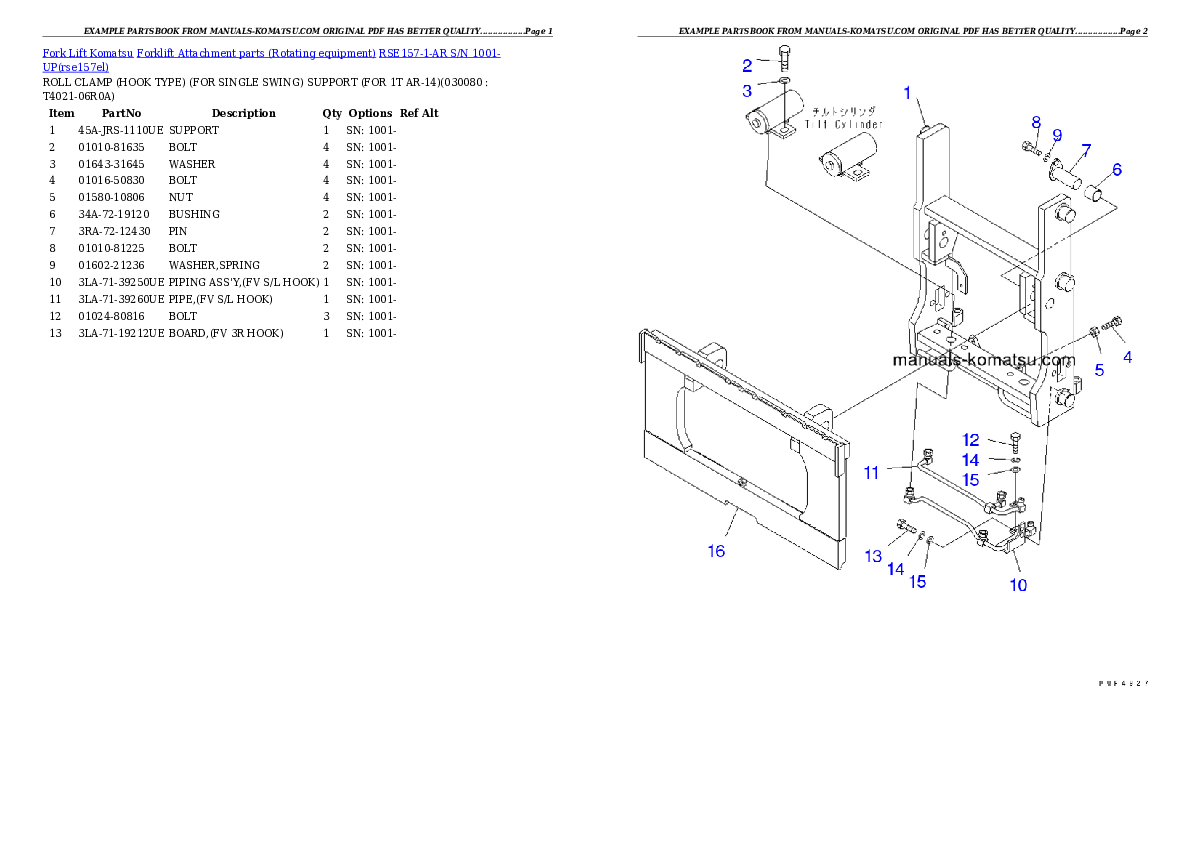 Protected: RSE157-1-AR S/N 1001-UP Partsbook