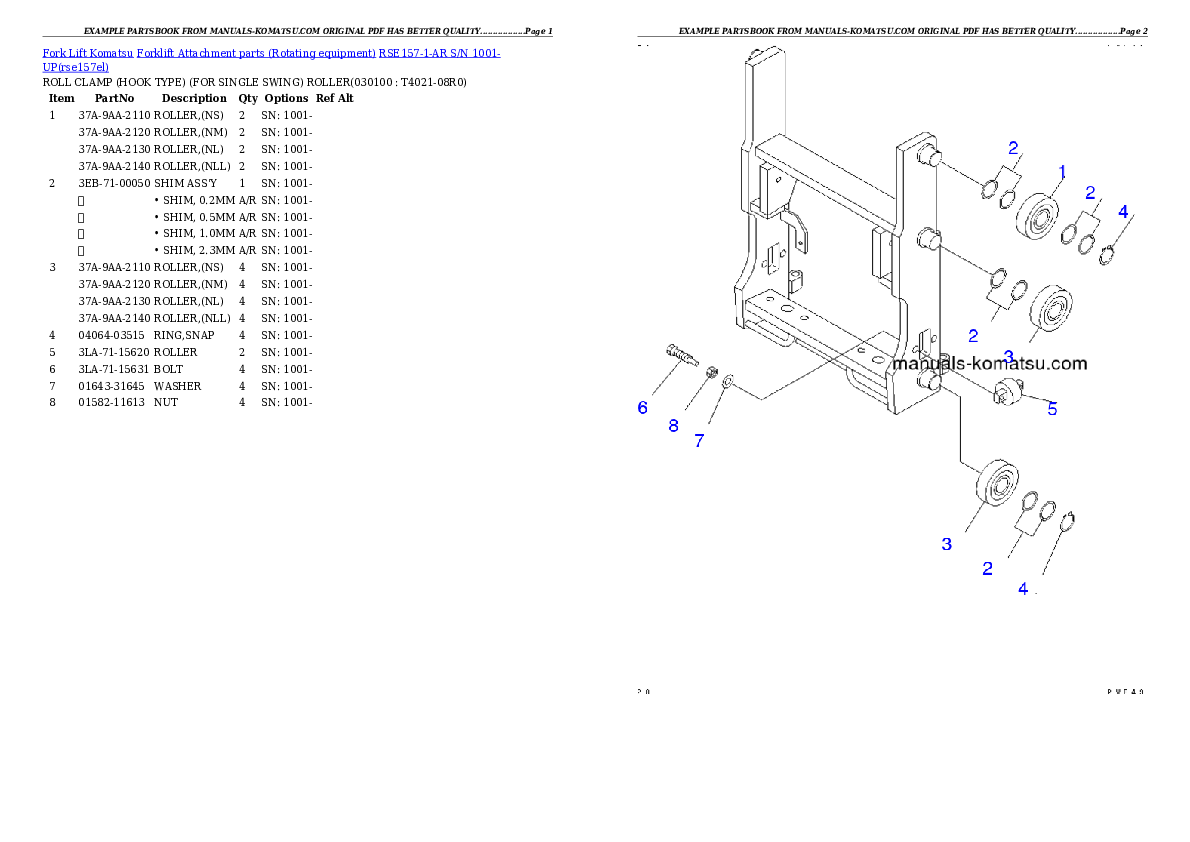 Protected: RSE157-1-AR S/N 1001-UP Partsbook