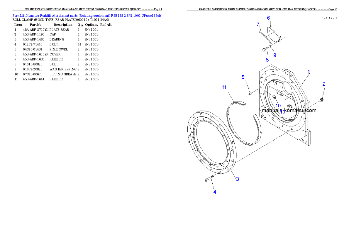 Protected: RSE158-2 S/N 1001-UP Partsbook