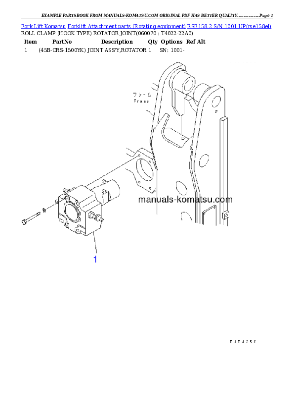 Protected: RSE158-2 S/N 1001-UP Partsbook